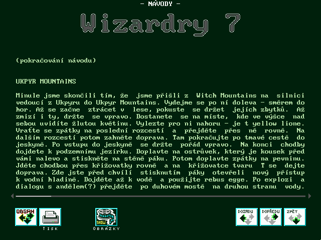 Návod: Wizardry 7