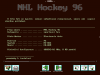 NHL Hockey 96