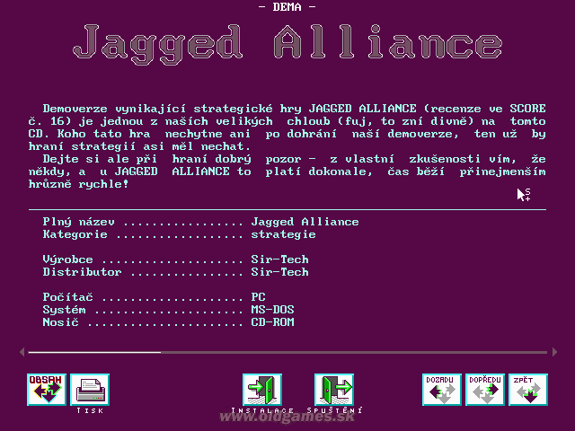 Demo: Jagged Alliance