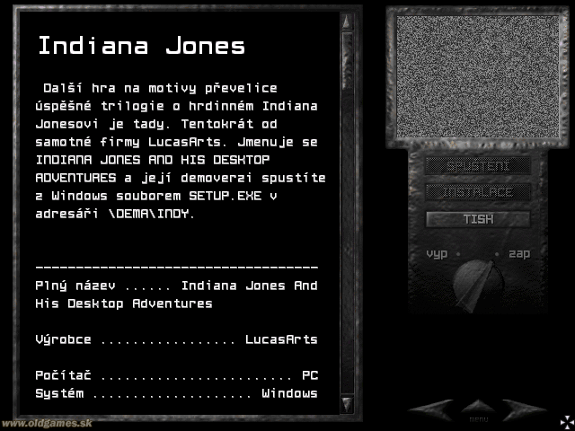 Demo: Indiana Jones and His Desktop Adventures