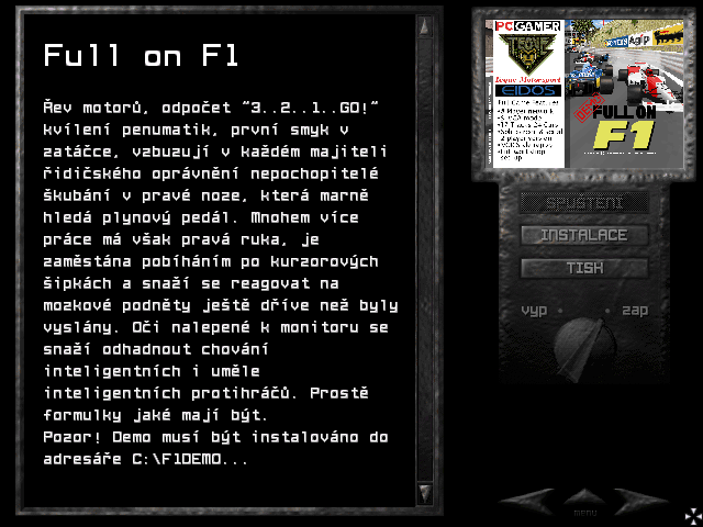 Demo: Full on F1