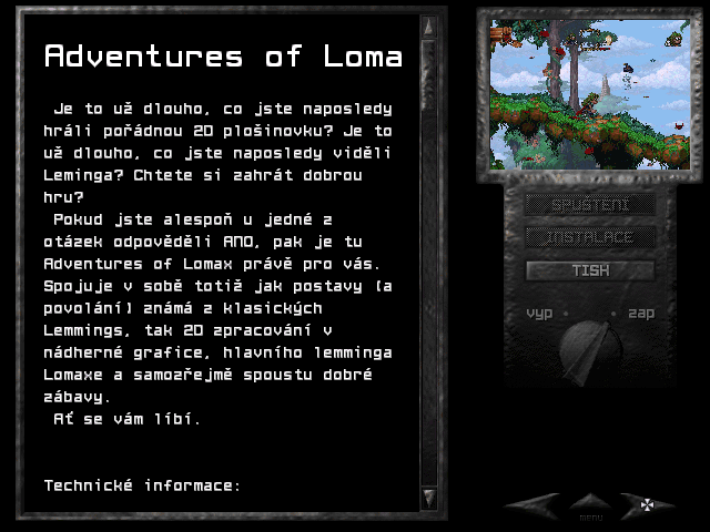Demo: Adventures of Lomax