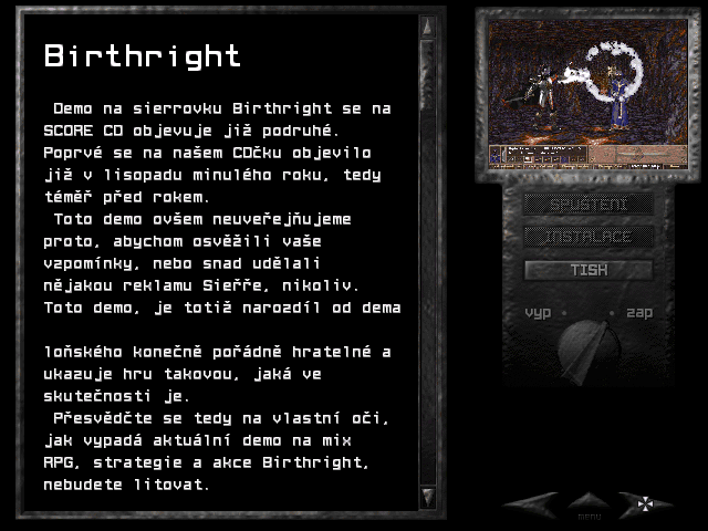Demo: Birthright