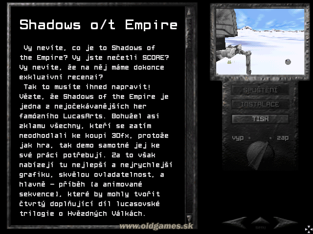 Demo: Shadows of the Empire