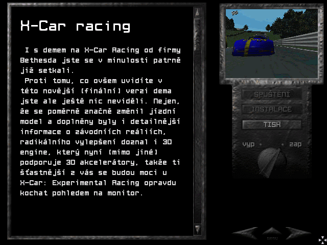 Demo: X-Car Racing