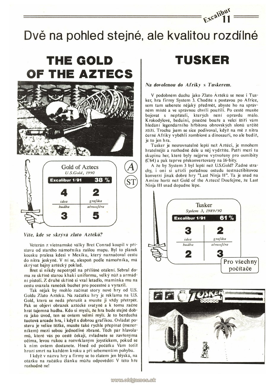 Gold of the Aztecs, Tusker
