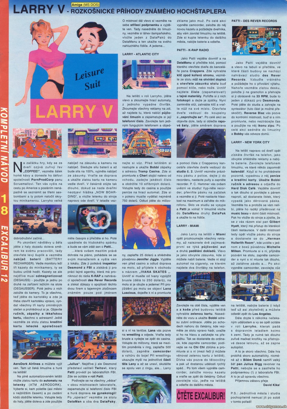Leisure Suit Larry 5, Návod
