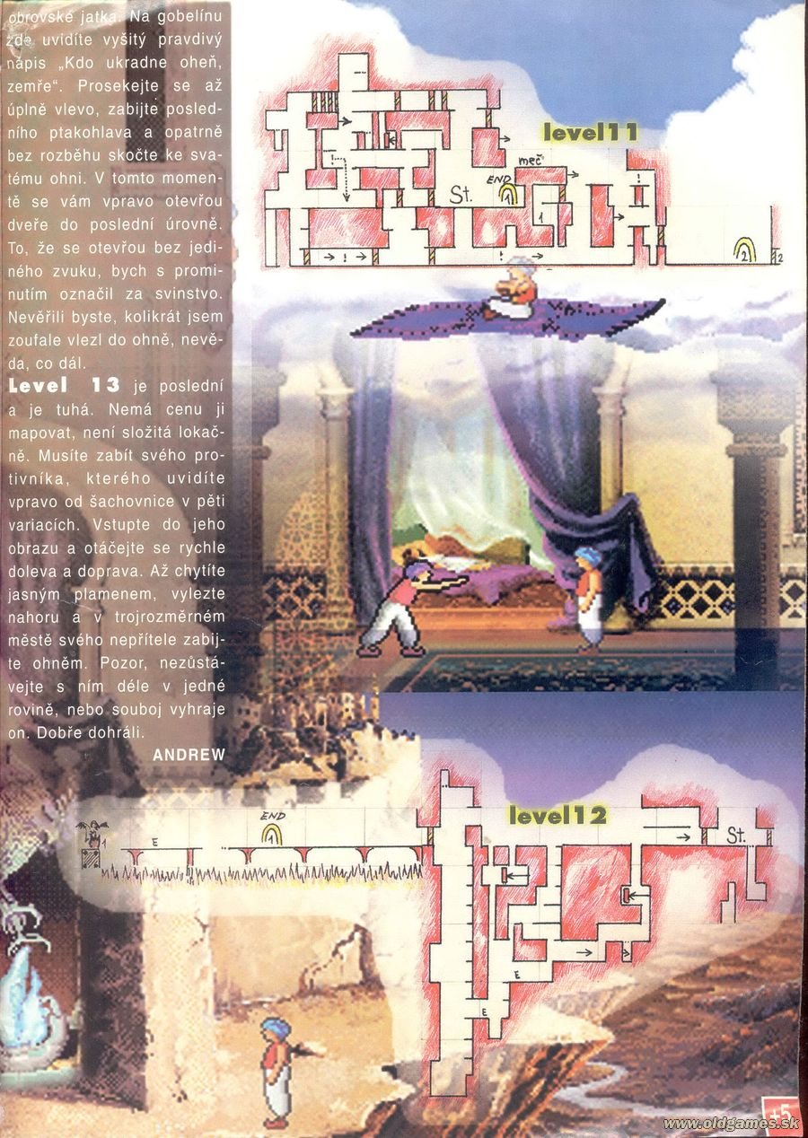 Prince of Persia 2, Návod, Mapy