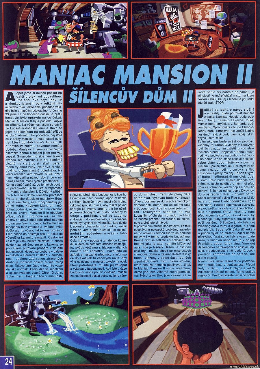 Maniac Mansion 2, Návod