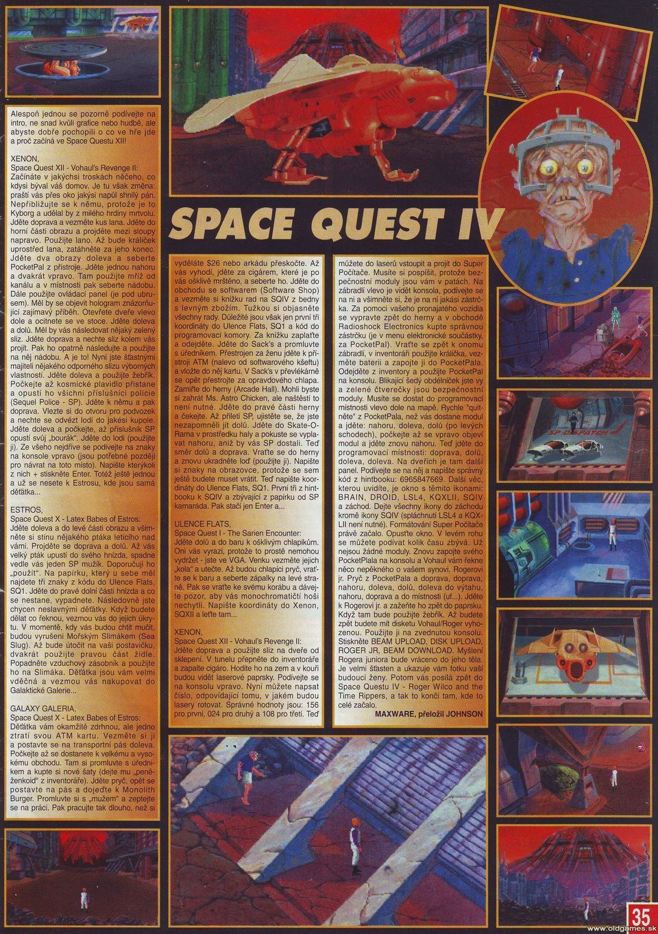 Space Quest 4, Návod
