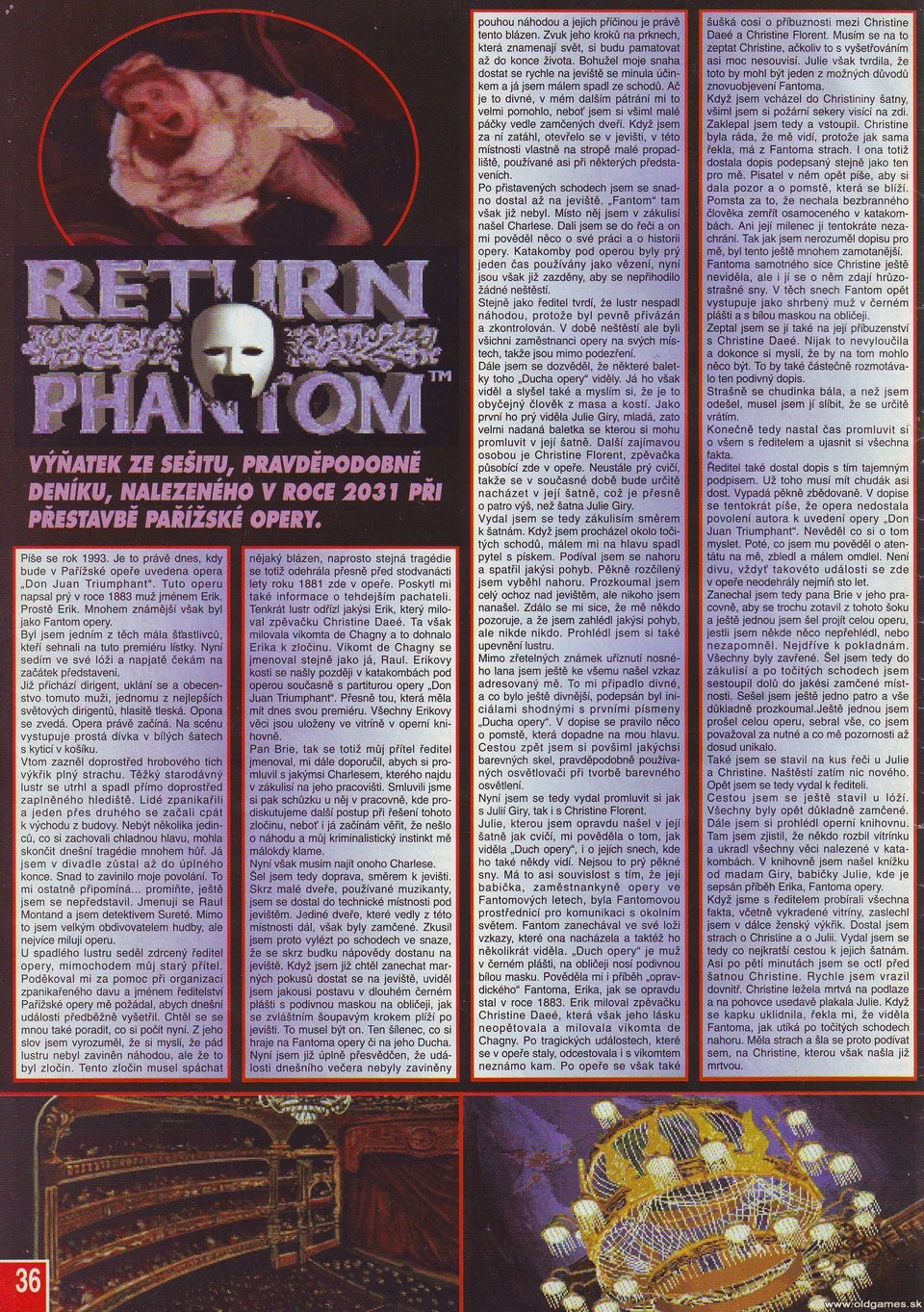 Return of the Phantom, Návod