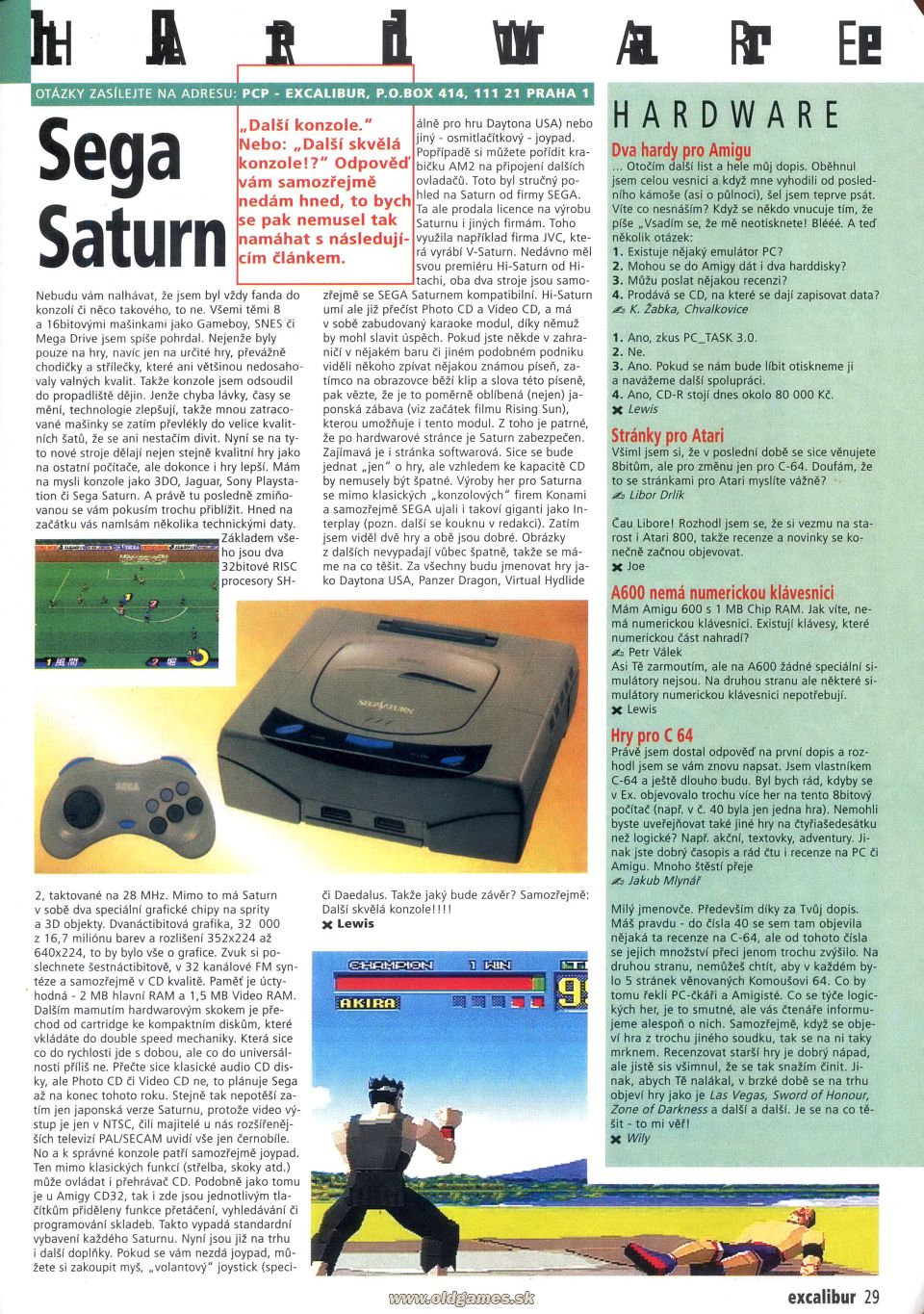 Hardware: Sega Saturn