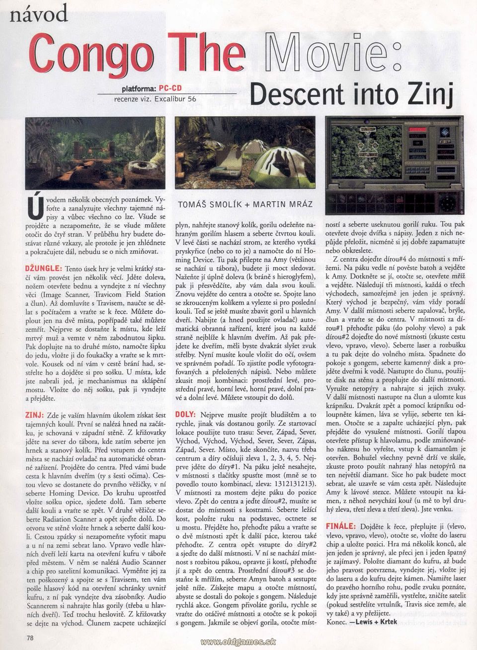 Congo The Movie: Descent into Zinj - Návod