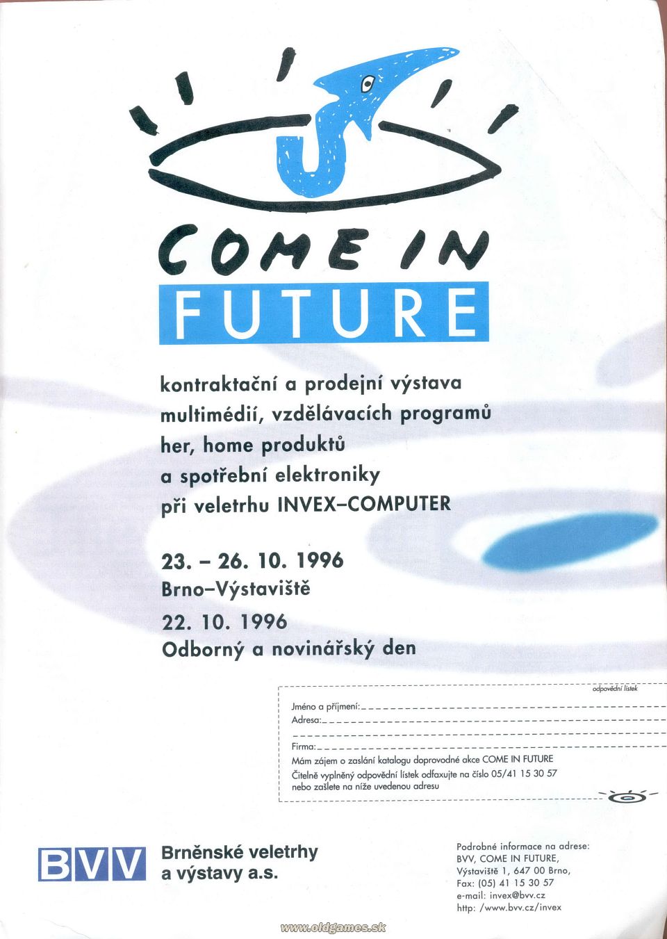 reklama - Invex 96, Come in Future