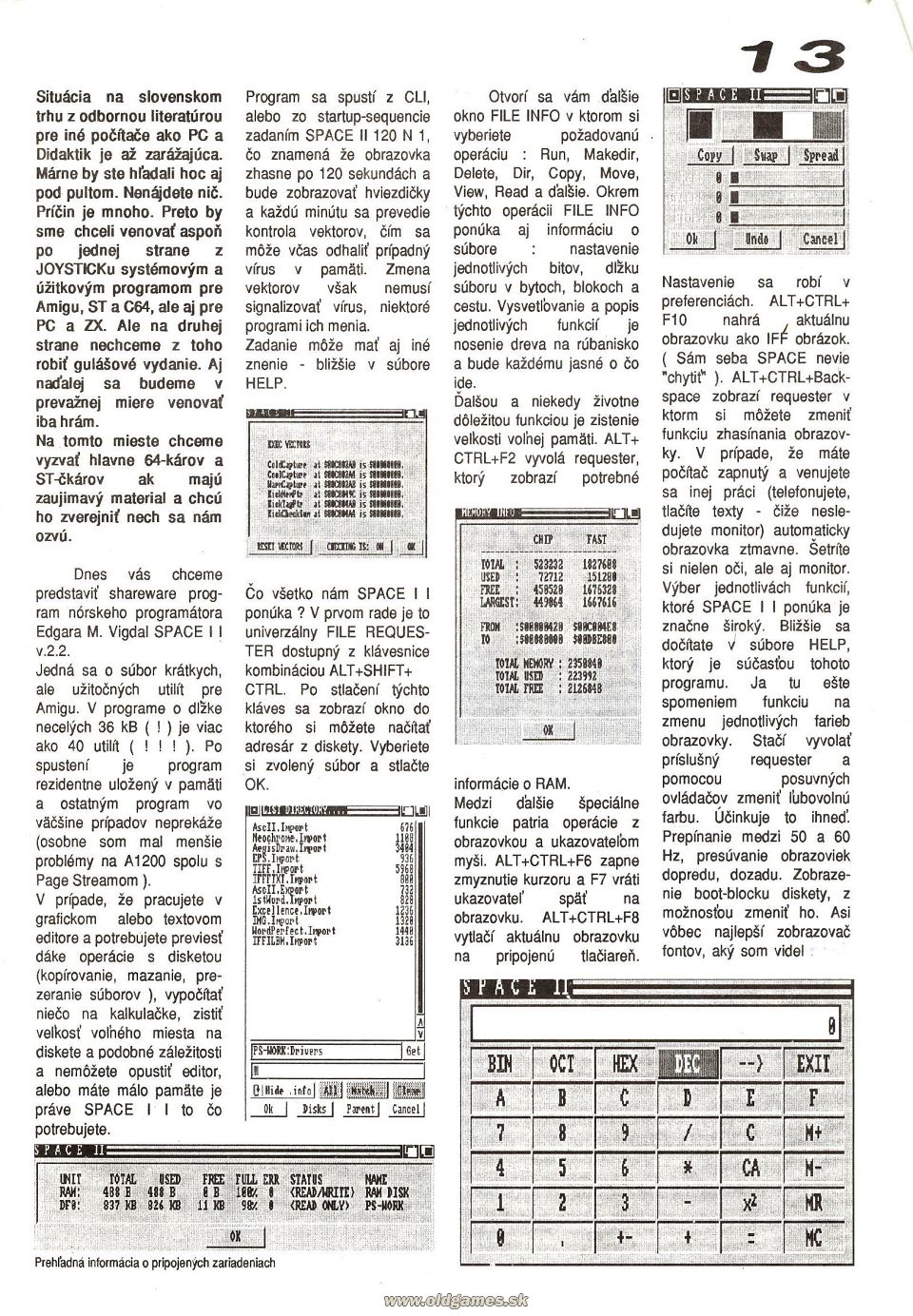 Amiga Utils - Space II
