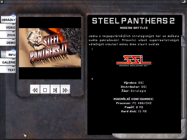 Info: Steel Panthers 2: Modern Battles