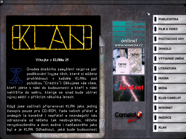 Klan 2 - menu