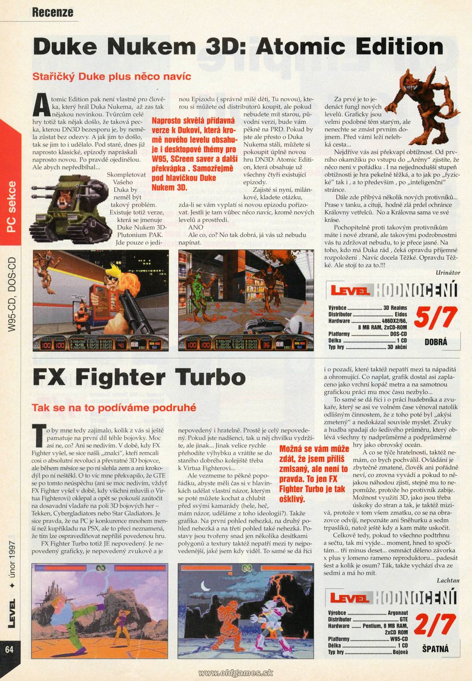 Duke Nukem 3D: Atomic Edition, FX Fighter Turbo