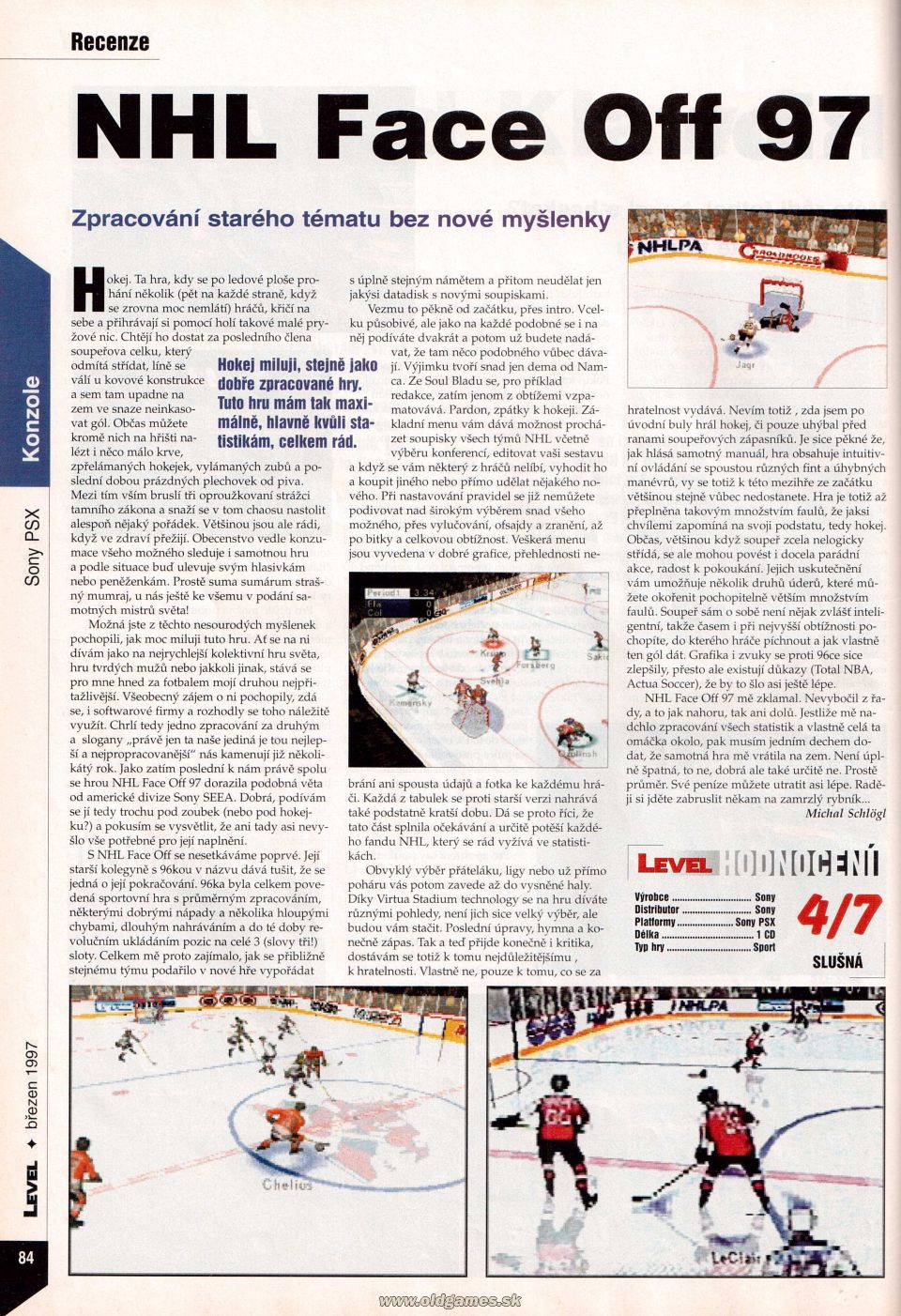NHL Face Off 97
