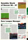 Sensible World of Soccer 96-97, Euro League Manager