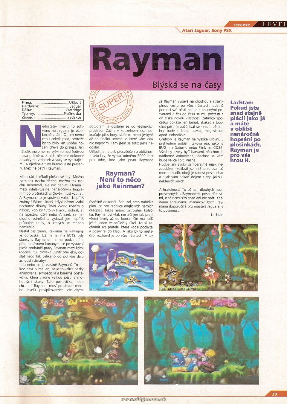 Rayman (Atari Jaguar)