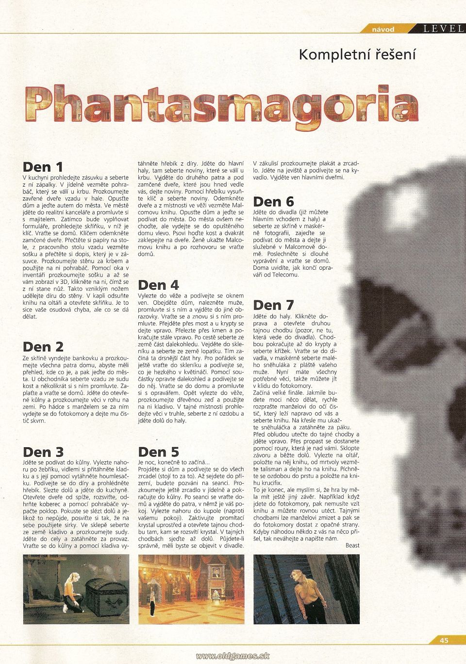 Phantasmagoria - Návod