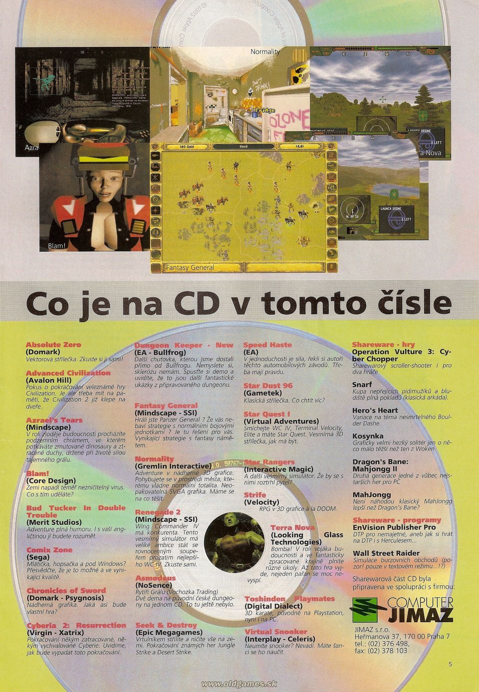 Obsah - Level CD