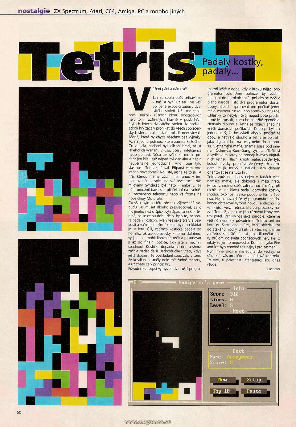 Nostalgie: Tetris