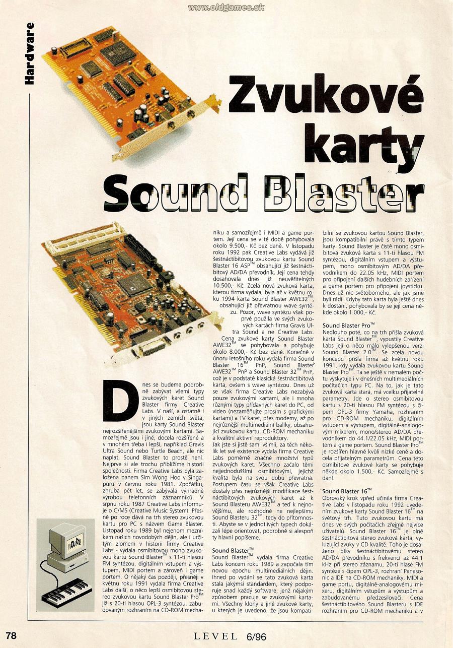 Hardware: Sound Blaster