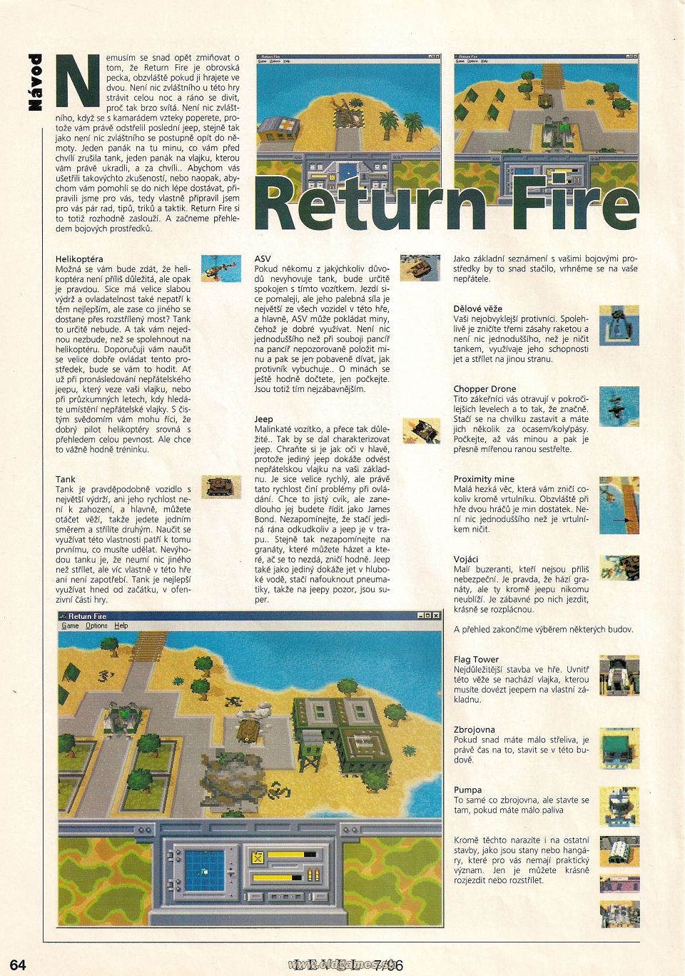 Return Fire - Návod