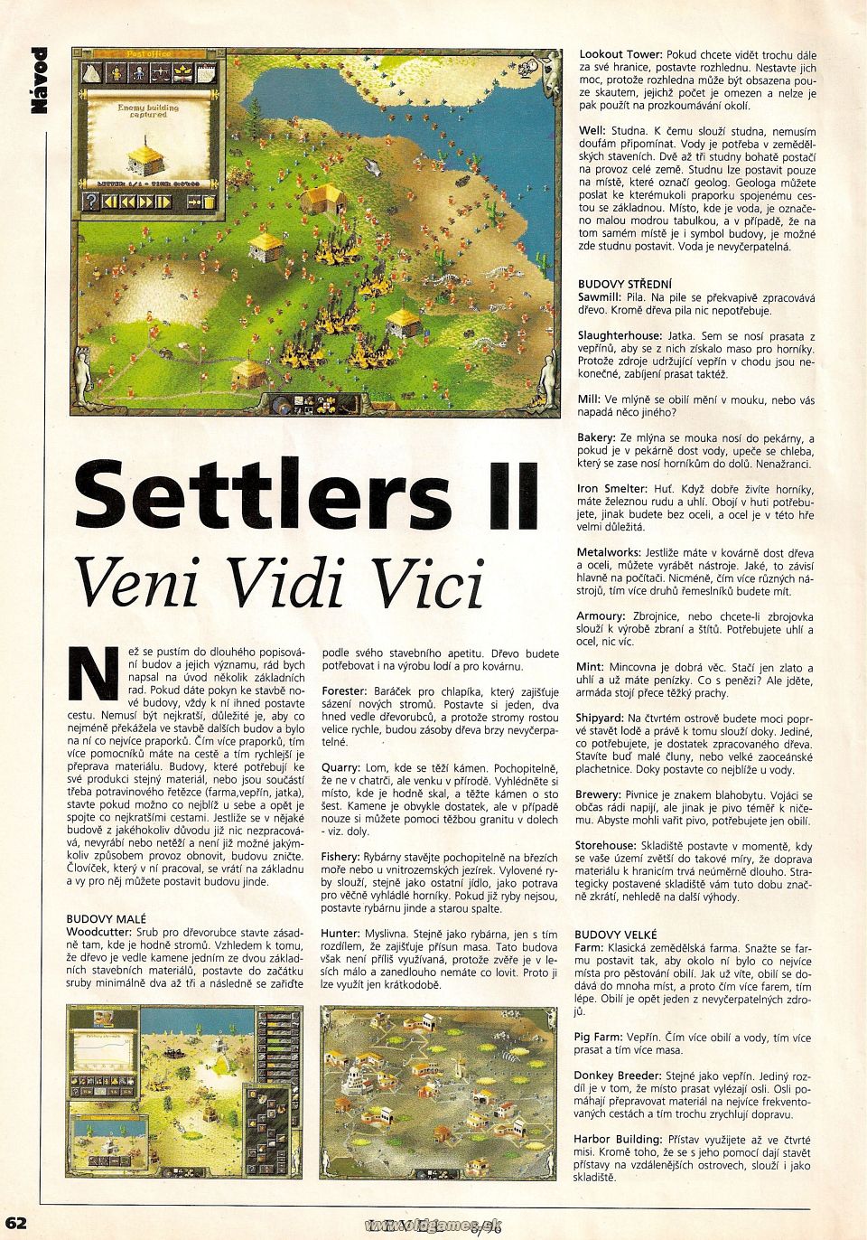 Settlers 2: Veni Vidi Vici - Návod