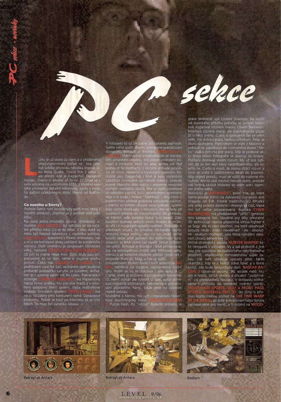 Novinky - PC Sekce