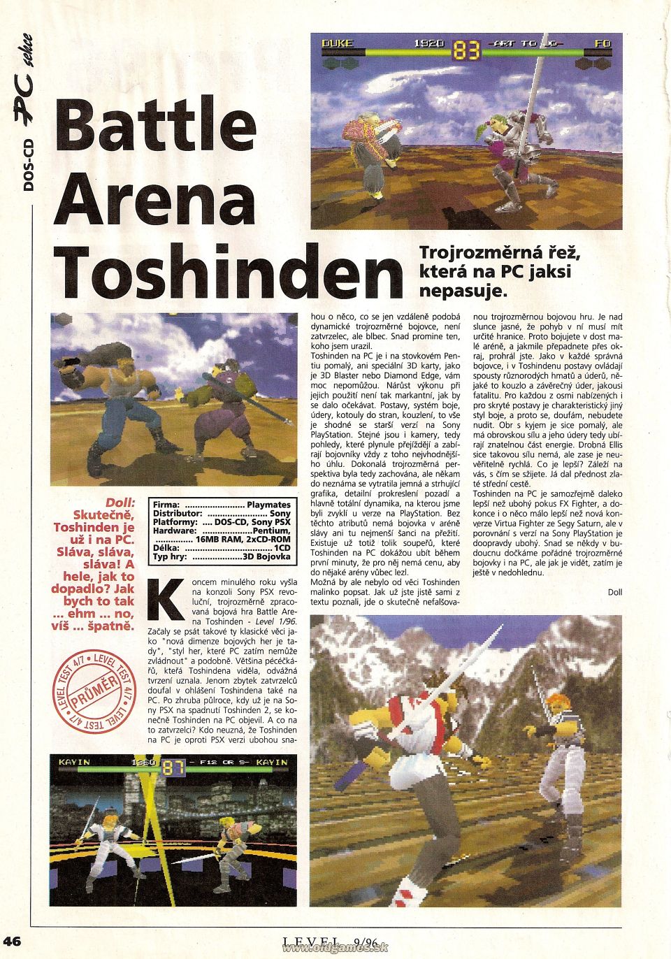Battle Arena: Toshinden