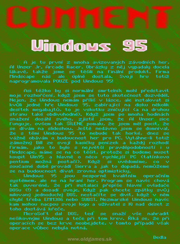 Comment -  Windows 95