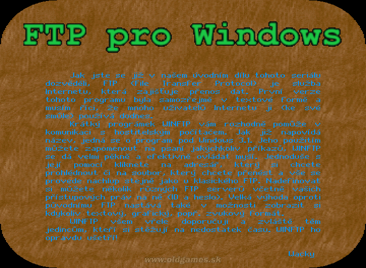 FTP pro Windows