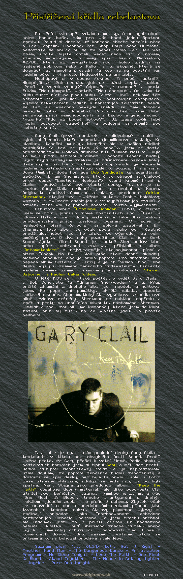Hudba: Gary Clail