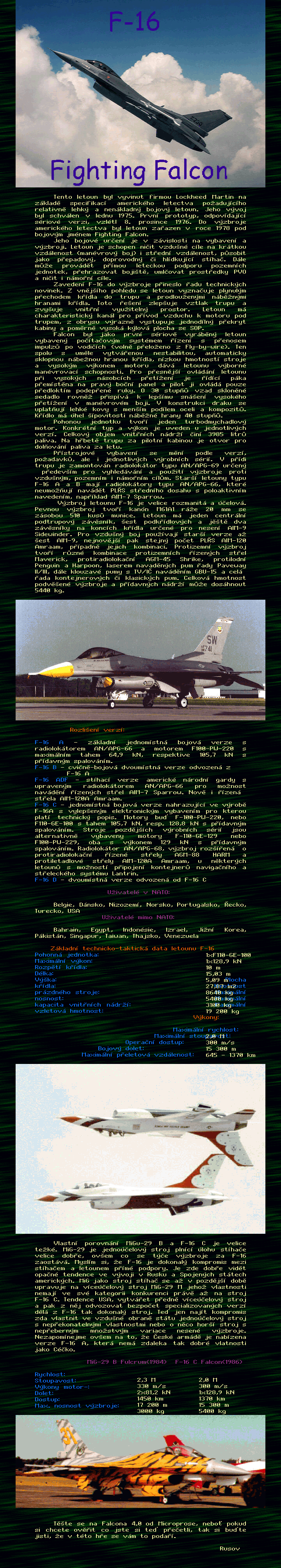 Realware: F-16 Fighting Falcon