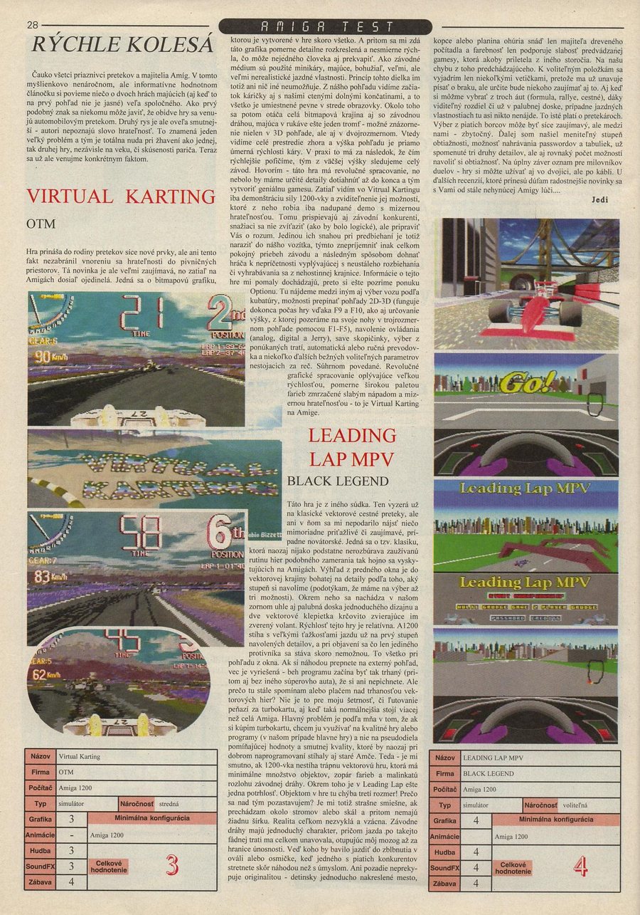 Virtual Karting, Leading Lap Mpv