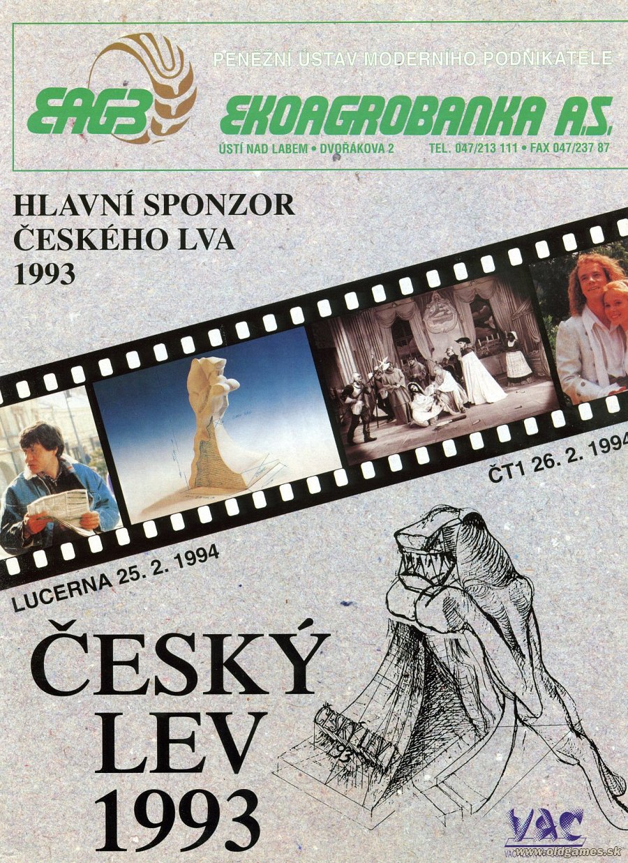 reklama - Český Lev 1993