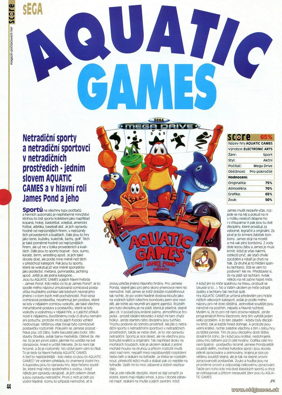 Aquatic Games (Sega)