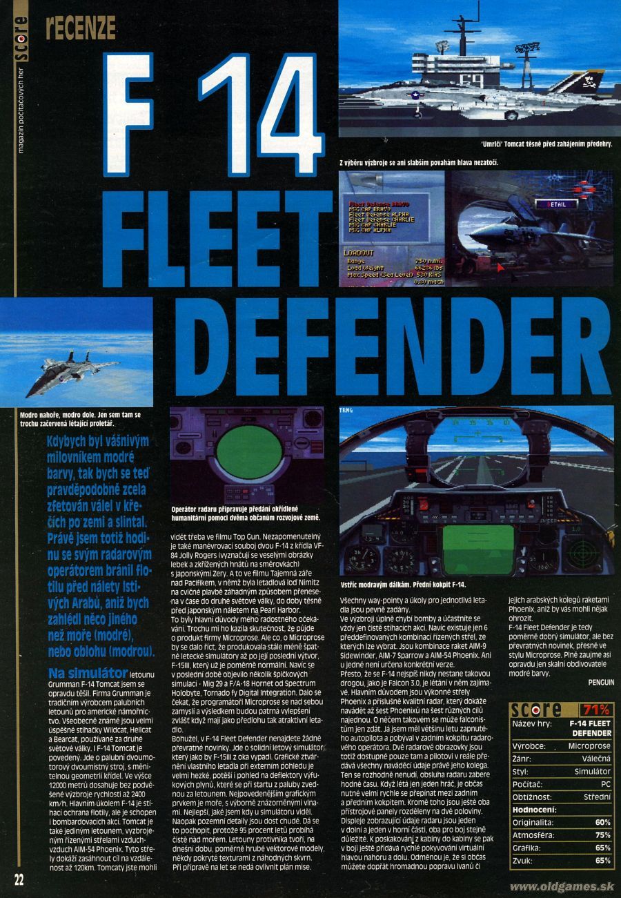 F 14 Fleet Defender
