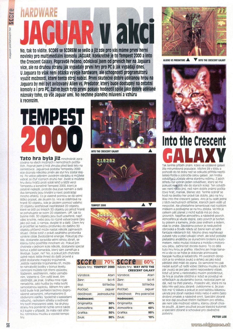 Hardware - Atari Jaguar, Tempest 2000, Way into the Crescent Galaxy