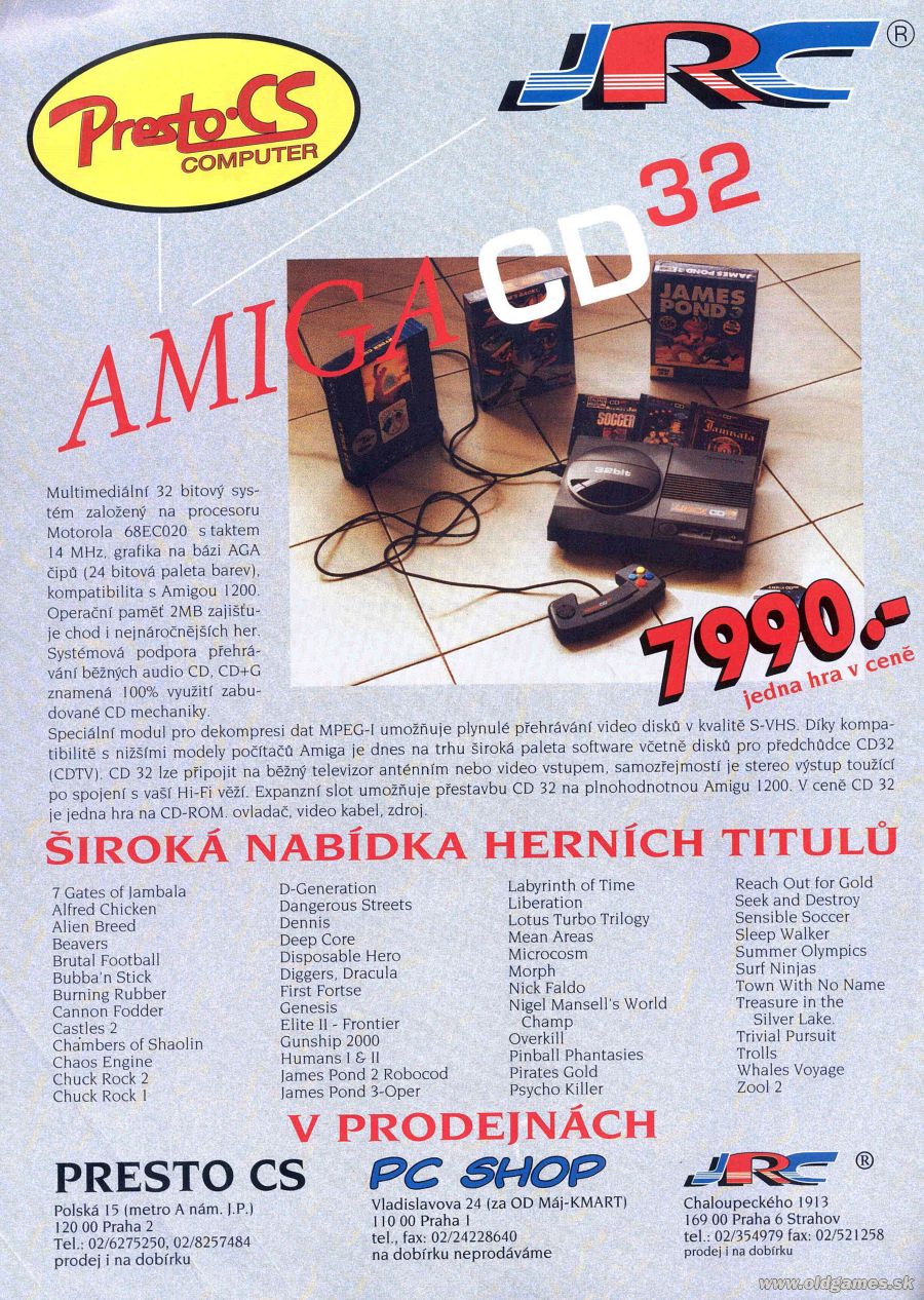 Amiga CD32, Reklama