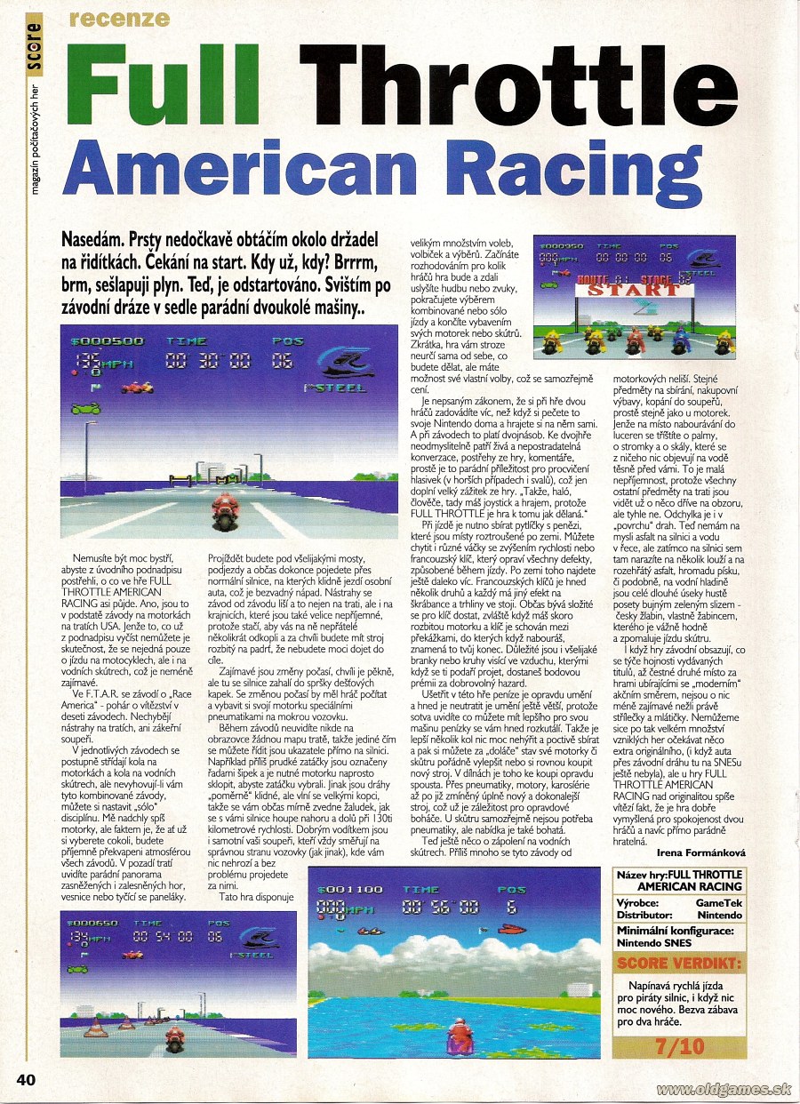 Full Throttle: American Racing
