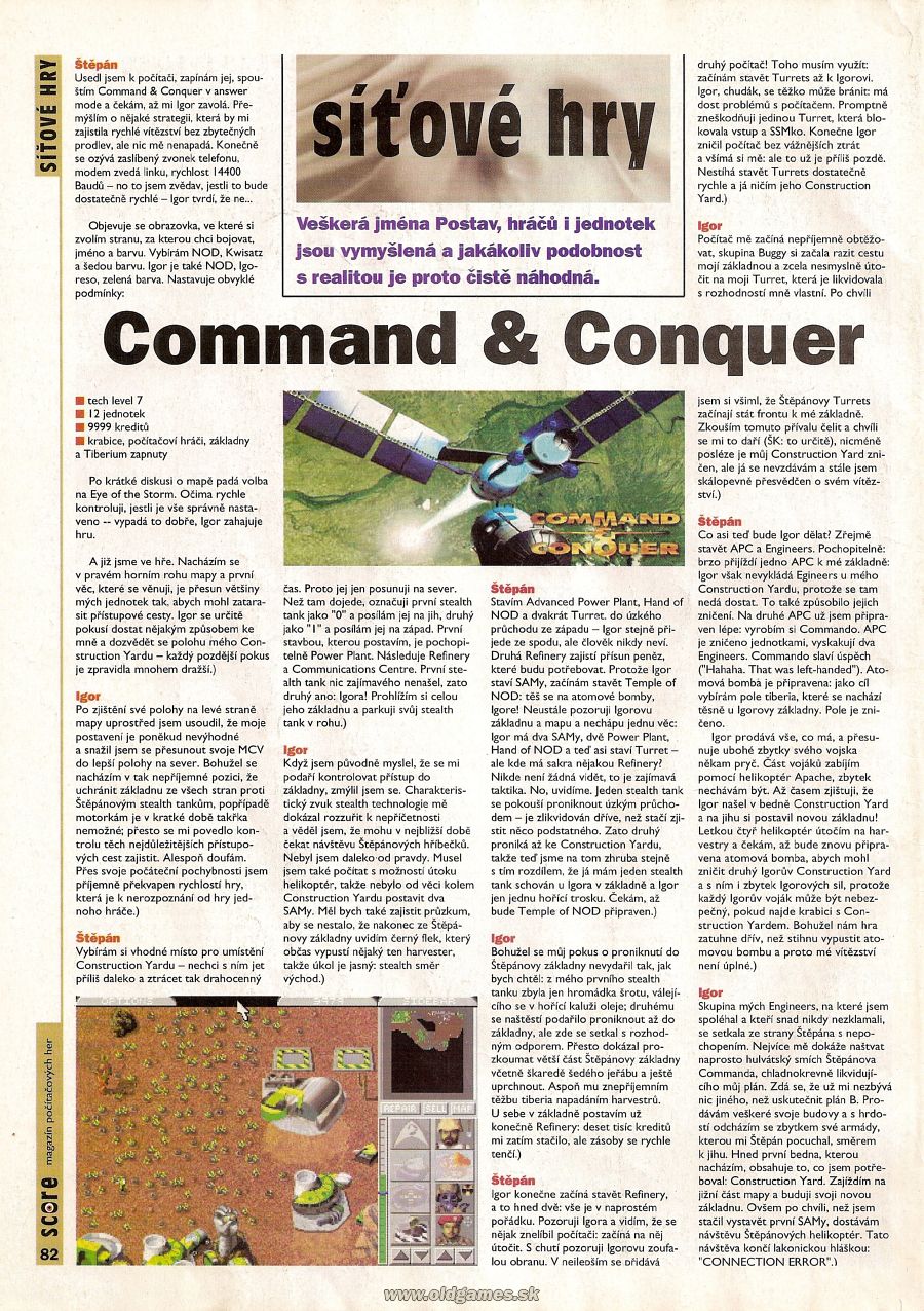 Síťové Hry: Command and Conquer