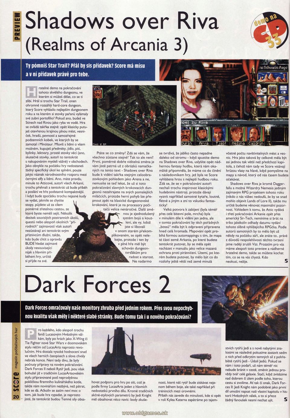 Preview: Shadows over RIva, Dark Forces 2