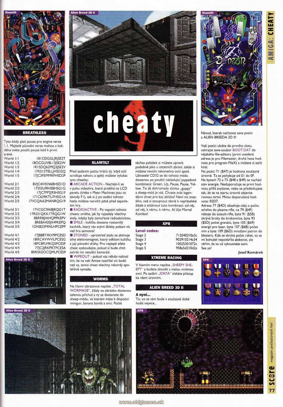 Amiga: Cheaty