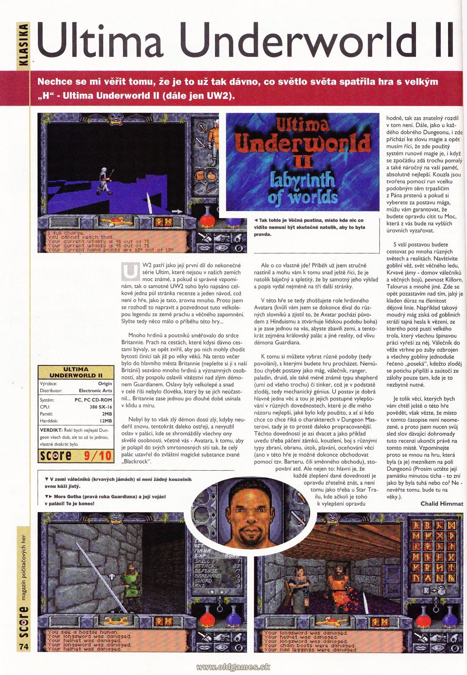 Klasika: Ultima Underworld