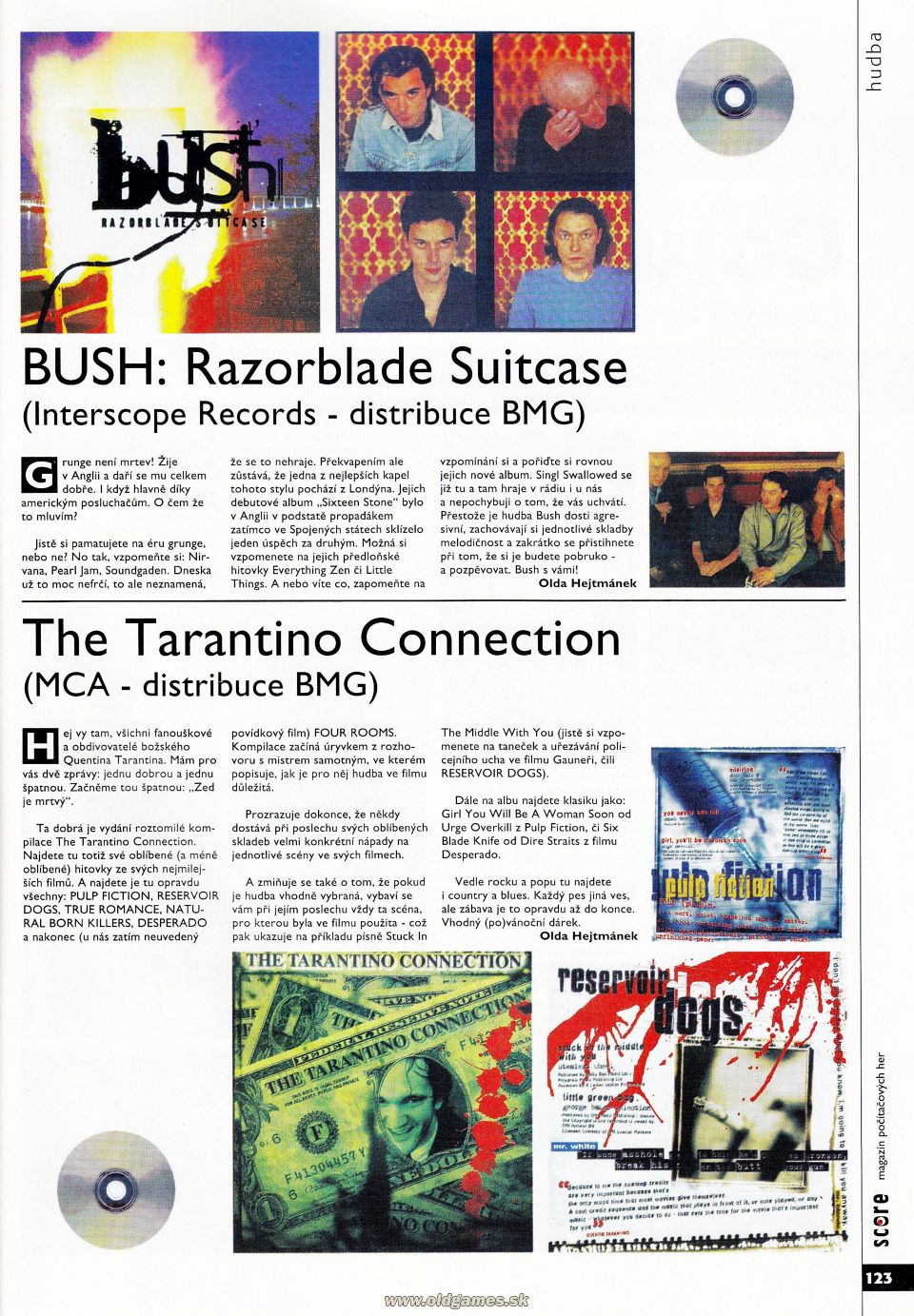 Hudba: Bush: Razorblade Suitcase, The Tarantino Connection