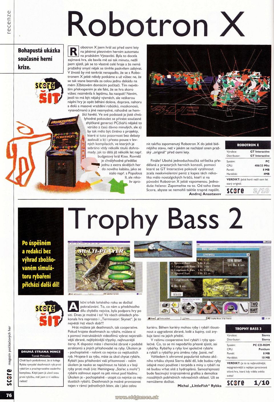 Robotron X, Trophy Bass 2